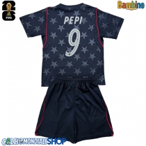 Maglie da calcio Stati Uniti Ricardo Pepi #9 Seconda Maglia Bambino Mondiali 2026  Manica Corta + Pantaloni corti)